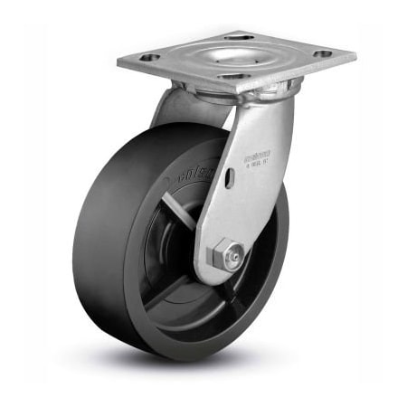 Colson Colson 4 Series Swivel Plate Caster 4.05109.839 - Solid Polyolefin 5" Dia. 650 Lb. Cap. 4.05109.839